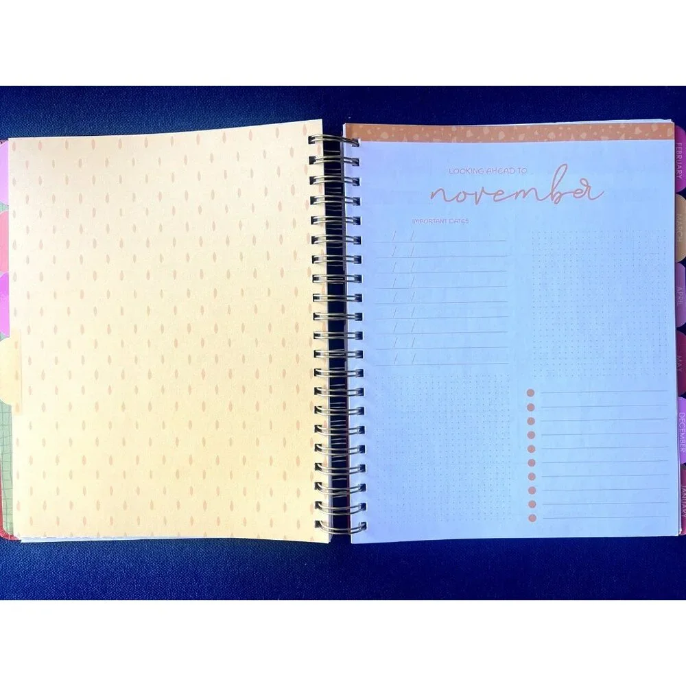 2026 Planner APPLE Daily Weekly Monthly Planning Note Page Gift Garden Christmas